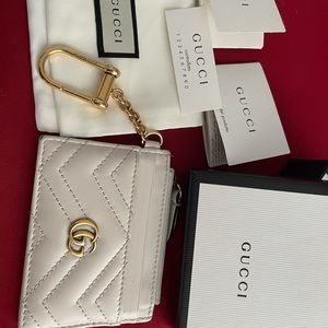 Gucci card holder with keychain